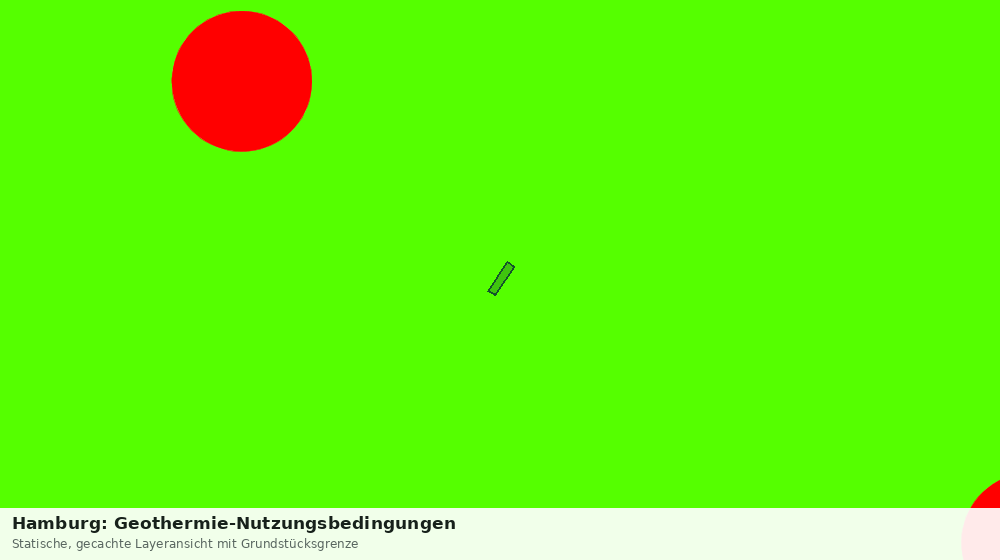 Statische Kartenansicht: Hamburg: Geothermie-Nutzungsbedingungen