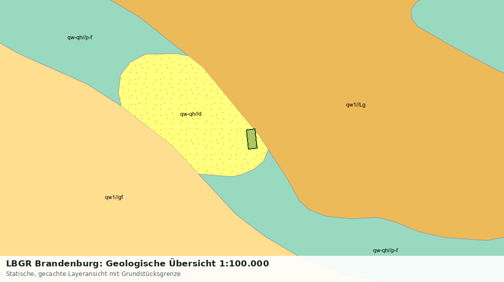 Statische Kartenansicht: LBGR Brandenburg: Geologische Übersicht 1:100.000