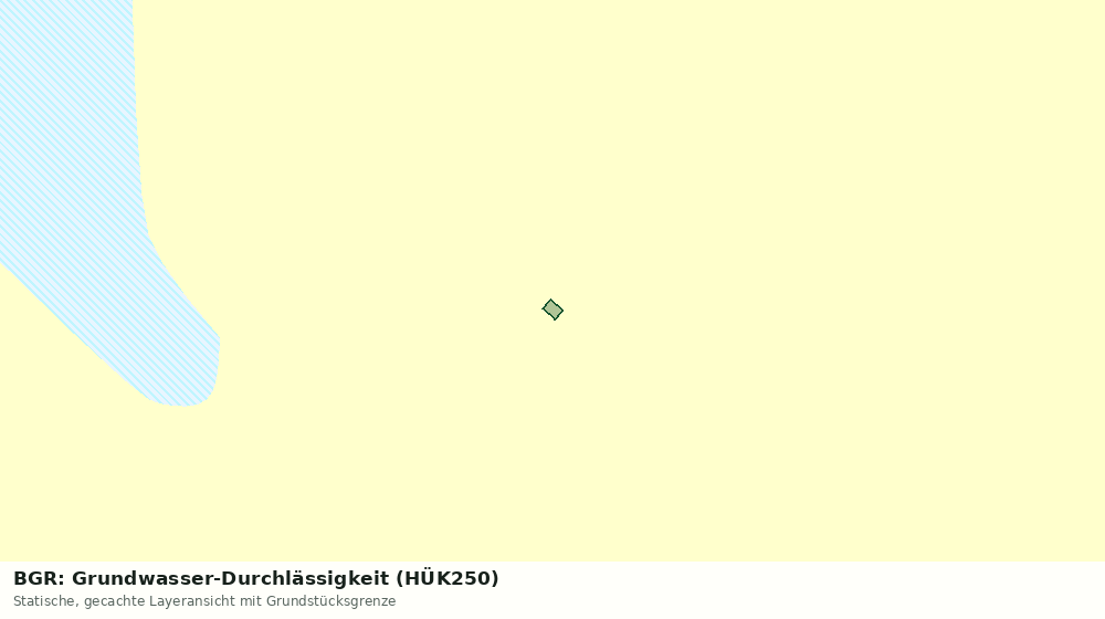 Statische Kartenansicht: BGR: Grundwasser-Durchlässigkeit (HÜK250)