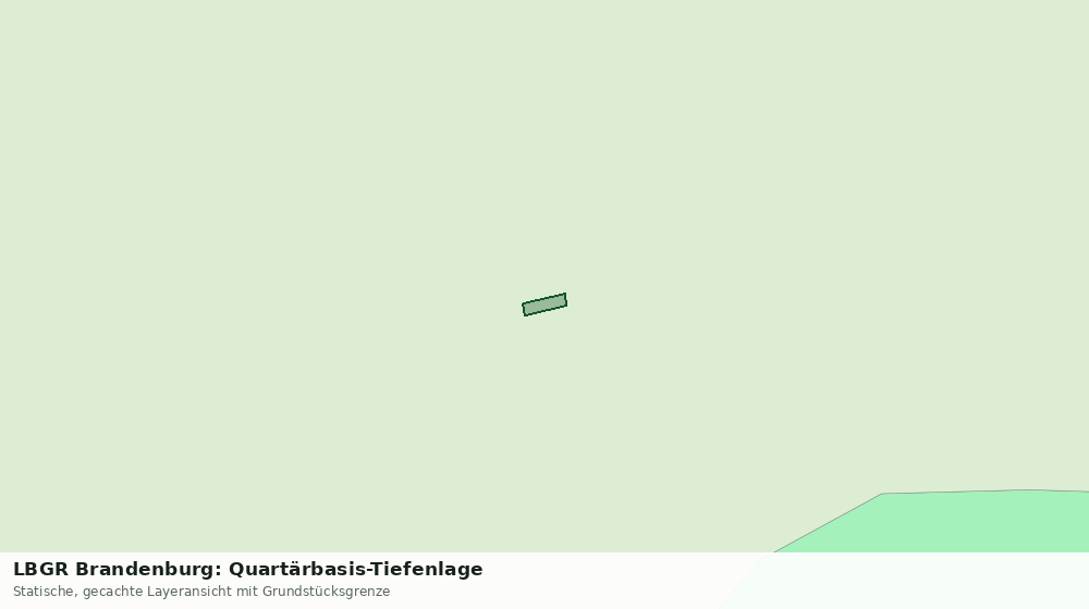 Statische Kartenansicht: LBGR Brandenburg: Quartärbasis-Tiefenlage