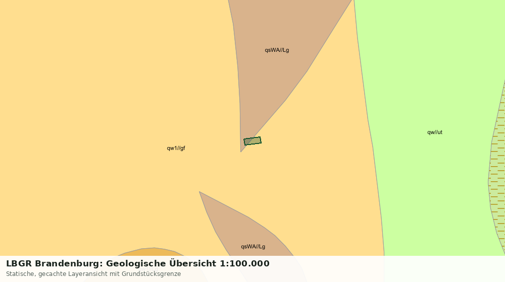 Statische Kartenansicht: LBGR Brandenburg: Geologische Übersicht 1:100.000