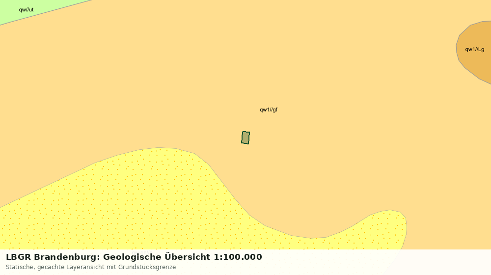 Statische Kartenansicht: LBGR Brandenburg: Geologische Übersicht 1:100.000