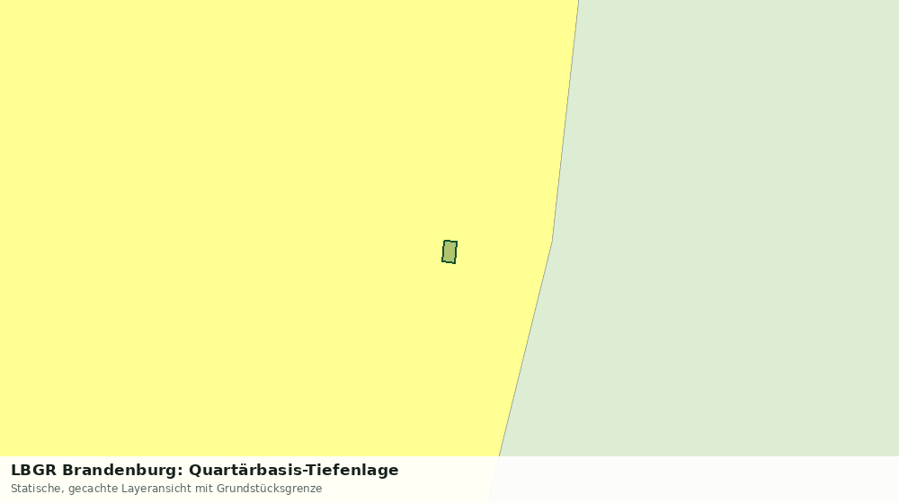 Statische Kartenansicht: LBGR Brandenburg: Quartärbasis-Tiefenlage
