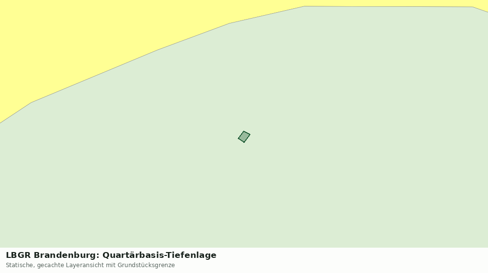 Statische Kartenansicht: LBGR Brandenburg: Quartärbasis-Tiefenlage