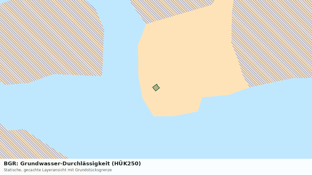 Statische Kartenansicht: BGR: Grundwasser-Durchlässigkeit (HÜK250)