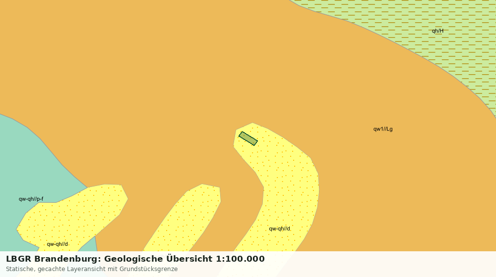 Statische Kartenansicht: LBGR Brandenburg: Geologische Übersicht 1:100.000