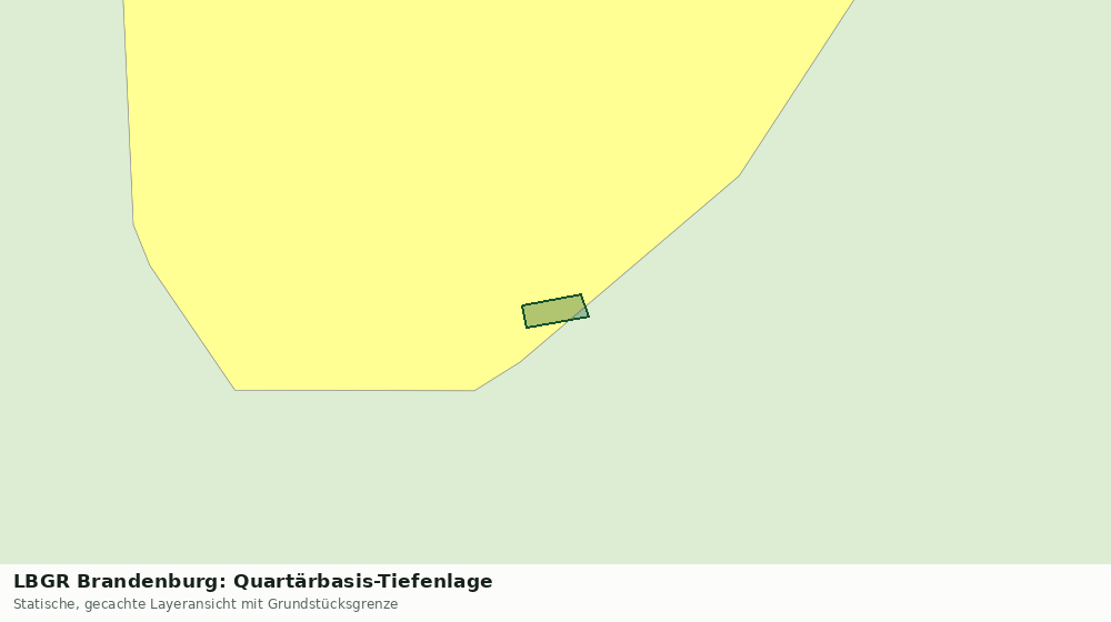 Statische Kartenansicht: LBGR Brandenburg: Quartärbasis-Tiefenlage