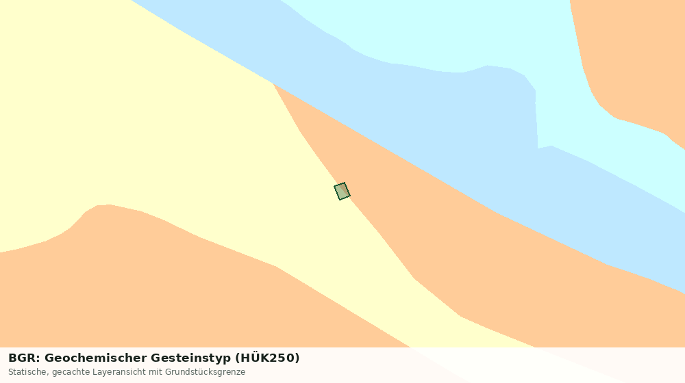 Statische Kartenansicht: BGR: Geochemischer Gesteinstyp (HÜK250)