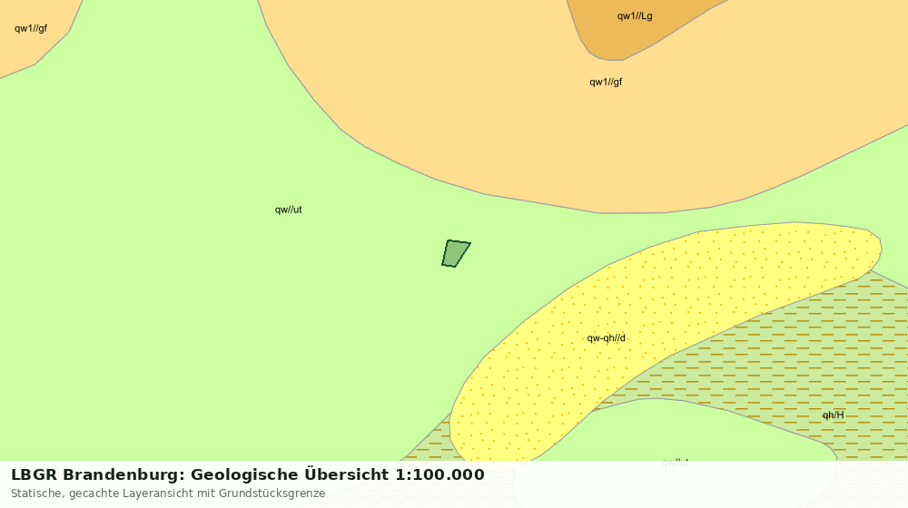 Statische Kartenansicht: LBGR Brandenburg: Geologische Übersicht 1:100.000
