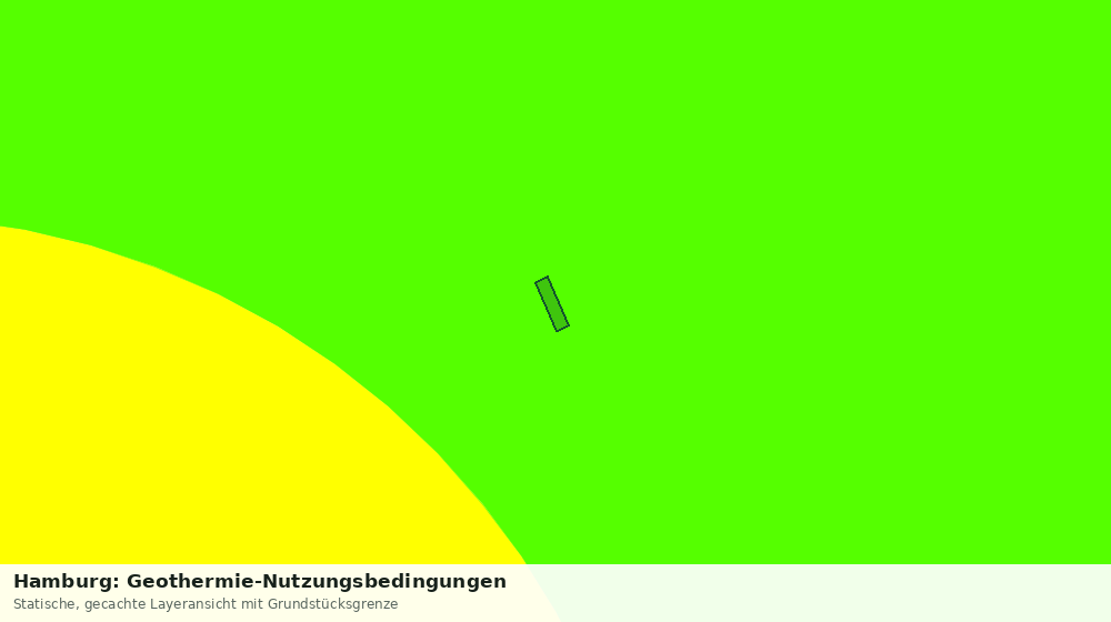 Statische Kartenansicht: Hamburg: Geothermie-Nutzungsbedingungen