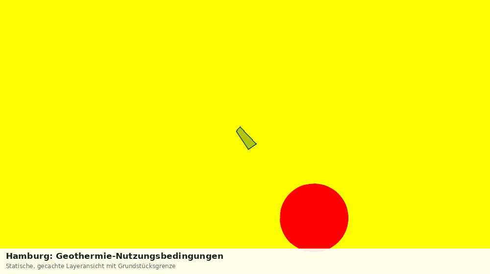 Statische Kartenansicht: Hamburg: Geothermie-Nutzungsbedingungen