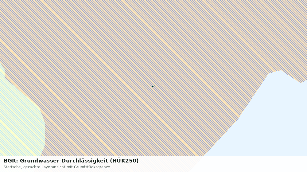 Statische Kartenansicht: BGR: Grundwasser-Durchlässigkeit (HÜK250)