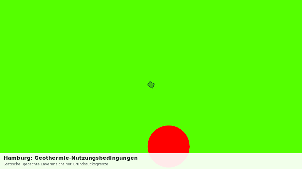 Statische Kartenansicht: Hamburg: Geothermie-Nutzungsbedingungen
