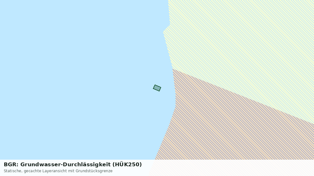 Statische Kartenansicht: BGR: Grundwasser-Durchlässigkeit (HÜK250)