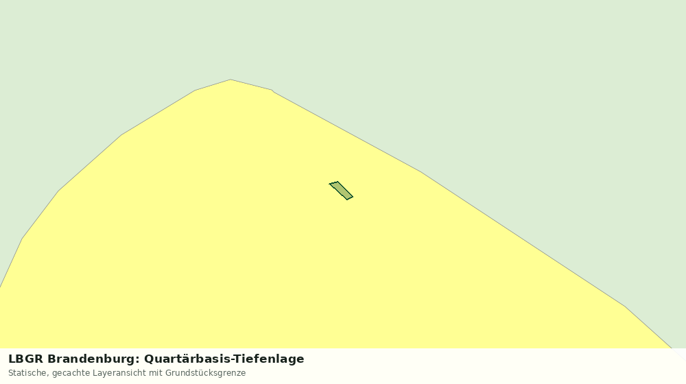 Statische Kartenansicht: LBGR Brandenburg: Quartärbasis-Tiefenlage