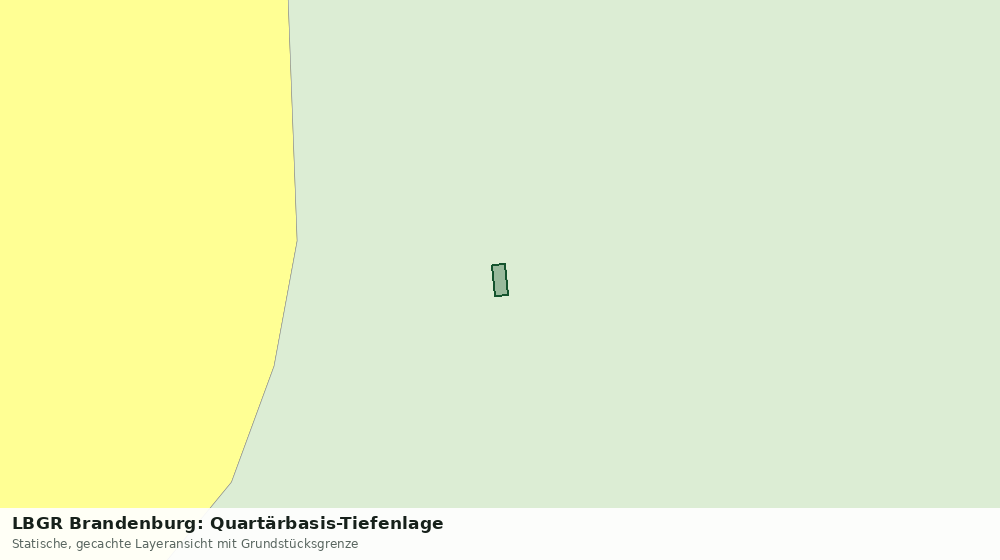 Statische Kartenansicht: LBGR Brandenburg: Quartärbasis-Tiefenlage