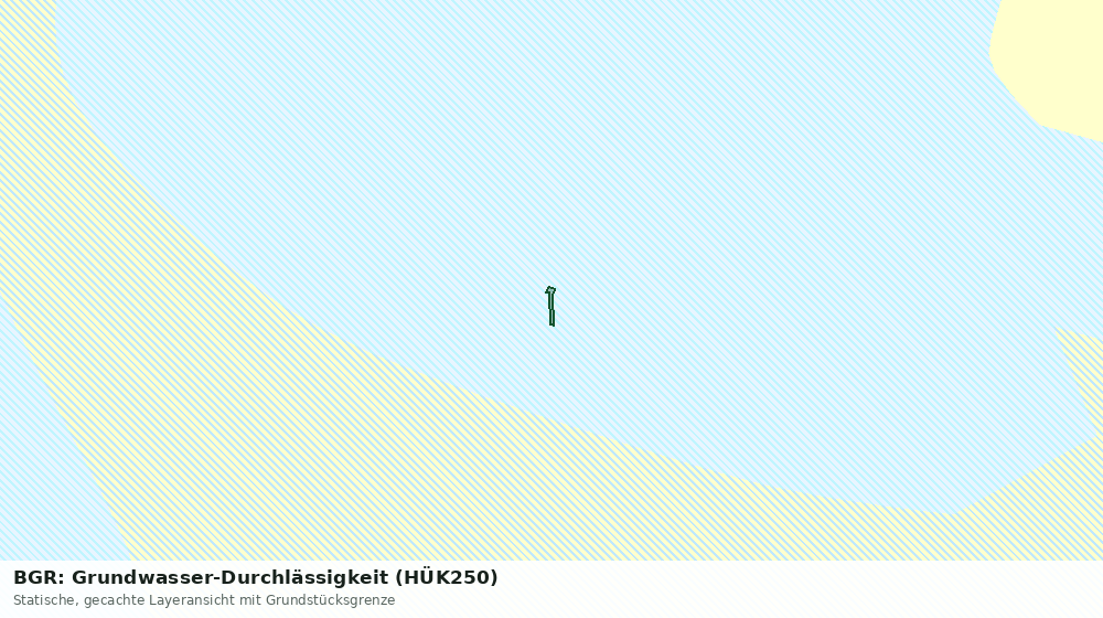 Statische Kartenansicht: BGR: Grundwasser-Durchlässigkeit (HÜK250)