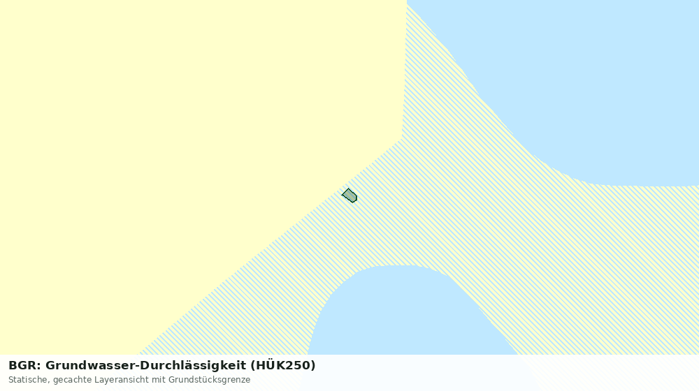 Statische Kartenansicht: BGR: Grundwasser-Durchlässigkeit (HÜK250)