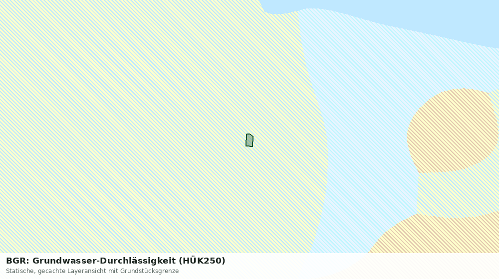 Statische Kartenansicht: BGR: Grundwasser-Durchlässigkeit (HÜK250)