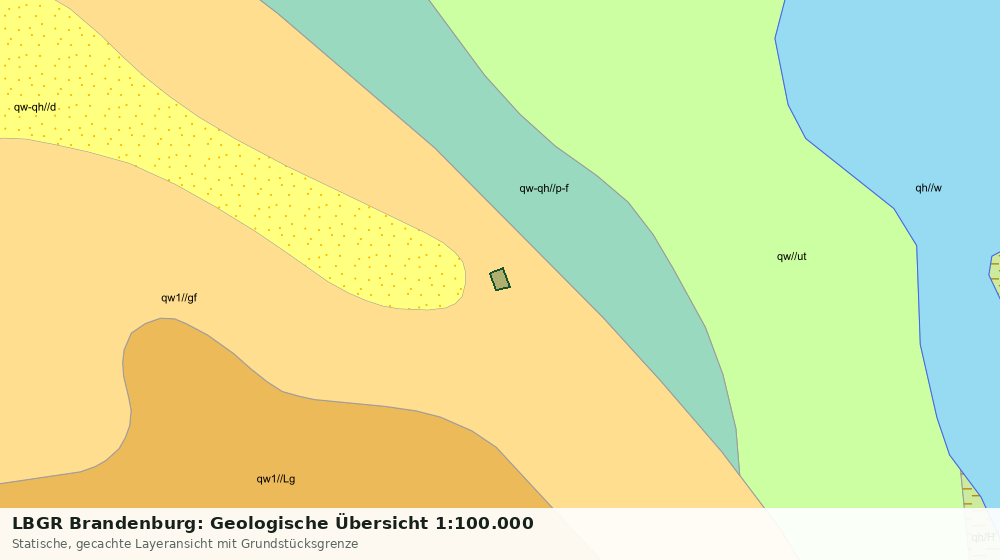 Statische Kartenansicht: LBGR Brandenburg: Geologische Übersicht 1:100.000