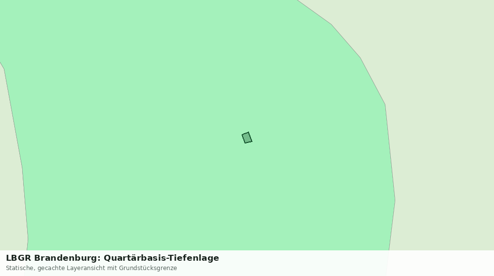 Statische Kartenansicht: LBGR Brandenburg: Quartärbasis-Tiefenlage