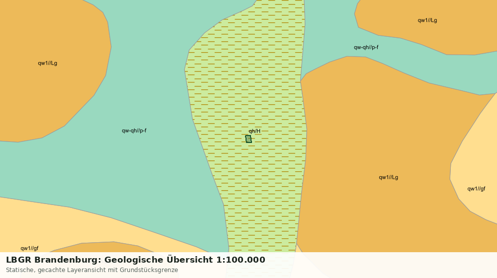 Statische Kartenansicht: LBGR Brandenburg: Geologische Übersicht 1:100.000