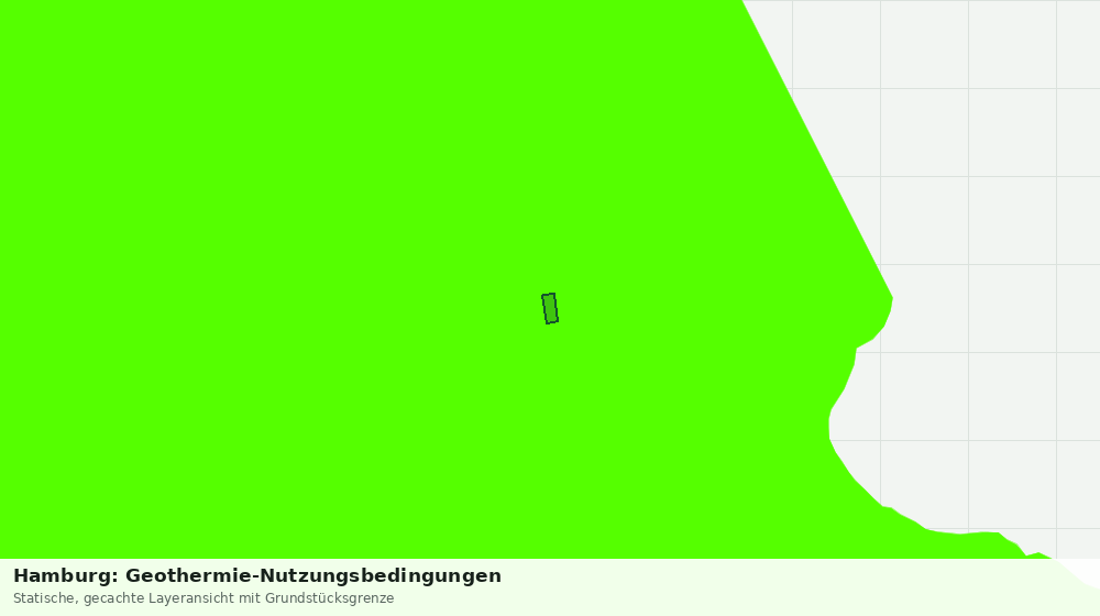 Statische Kartenansicht: Hamburg: Geothermie-Nutzungsbedingungen