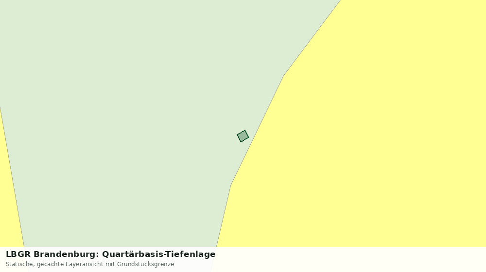 Statische Kartenansicht: LBGR Brandenburg: Quartärbasis-Tiefenlage