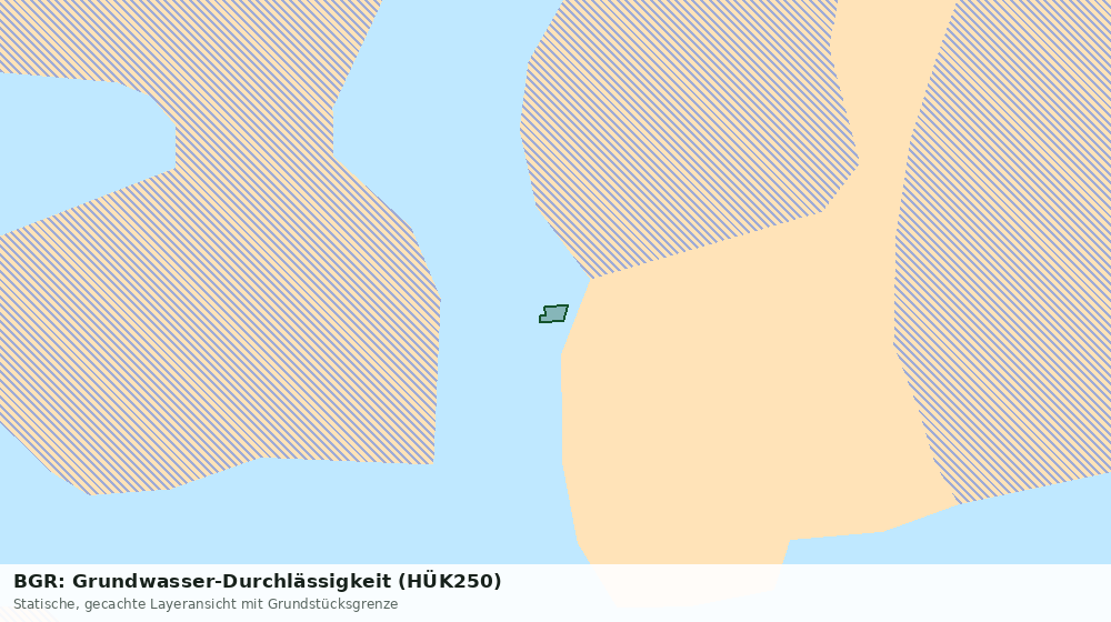 Statische Kartenansicht: BGR: Grundwasser-Durchlässigkeit (HÜK250)