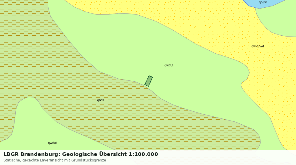 Statische Kartenansicht: LBGR Brandenburg: Geologische Übersicht 1:100.000