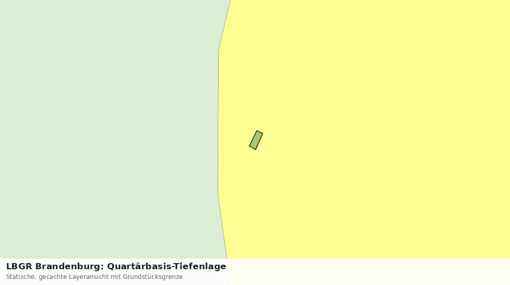 Statische Kartenansicht: LBGR Brandenburg: Quartärbasis-Tiefenlage