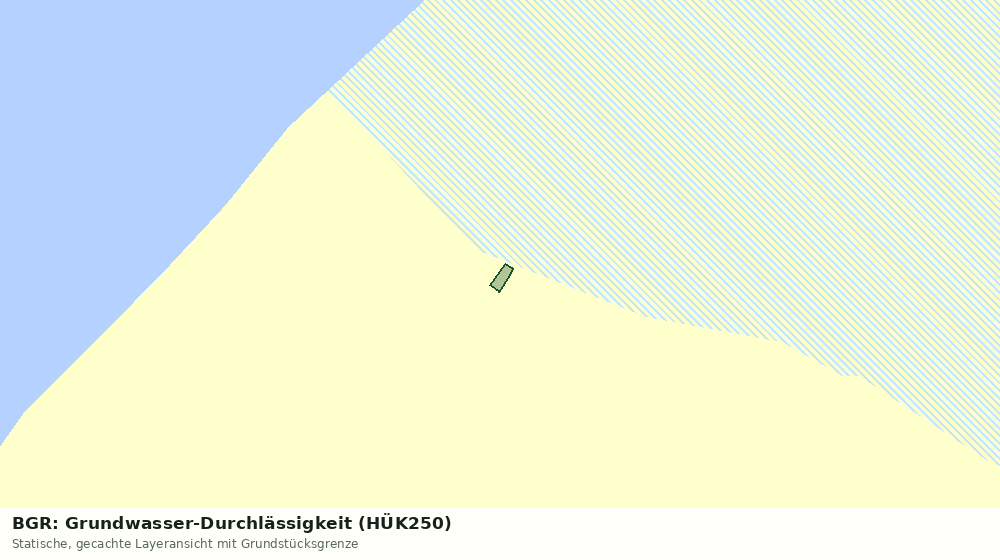 Statische Kartenansicht: BGR: Grundwasser-Durchlässigkeit (HÜK250)