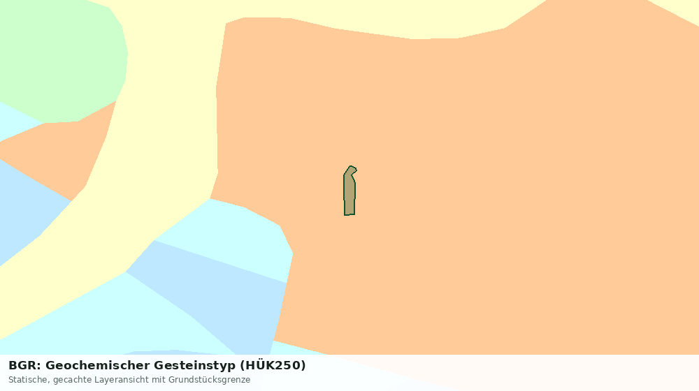 Statische Kartenansicht: BGR: Geochemischer Gesteinstyp (HÜK250)