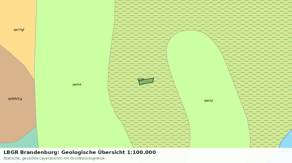 Statische Kartenansicht: LBGR Brandenburg: Geologische Übersicht 1:100.000