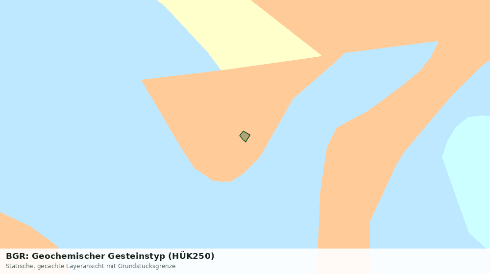 Statische Kartenansicht: BGR: Geochemischer Gesteinstyp (HÜK250)