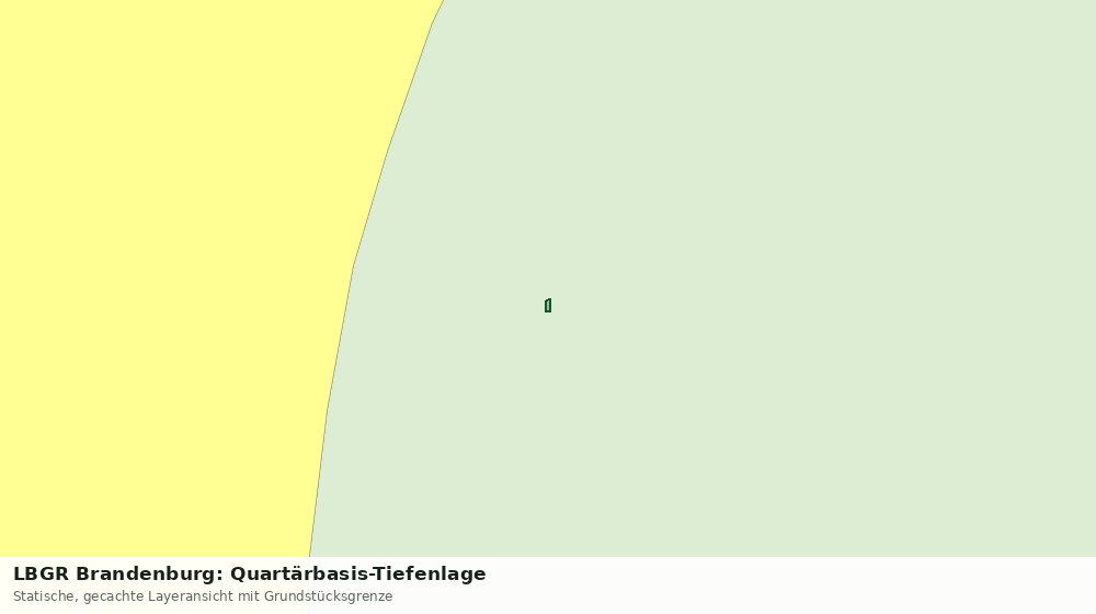 Statische Kartenansicht: LBGR Brandenburg: Quartärbasis-Tiefenlage