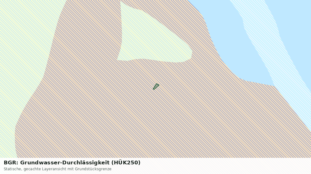 Statische Kartenansicht: BGR: Grundwasser-Durchlässigkeit (HÜK250)