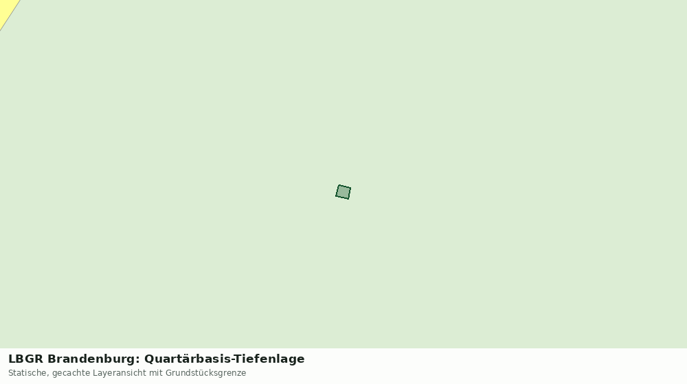 Statische Kartenansicht: LBGR Brandenburg: Quartärbasis-Tiefenlage