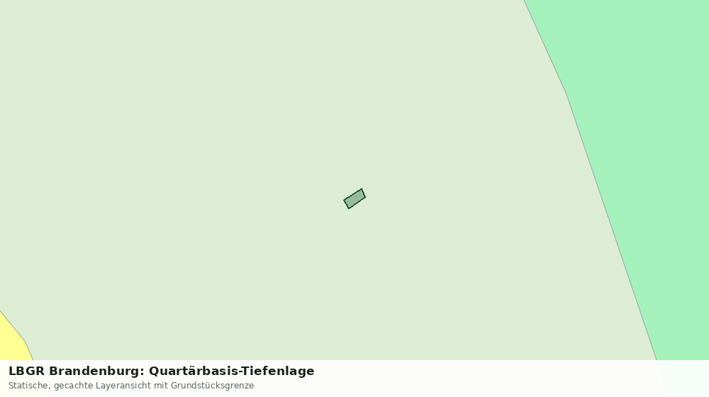 Statische Kartenansicht: LBGR Brandenburg: Quartärbasis-Tiefenlage