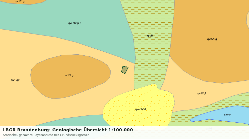 Statische Kartenansicht: LBGR Brandenburg: Geologische Übersicht 1:100.000