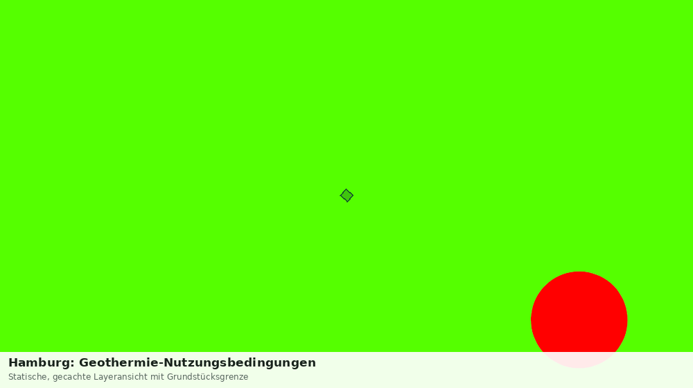 Statische Kartenansicht: Hamburg: Geothermie-Nutzungsbedingungen