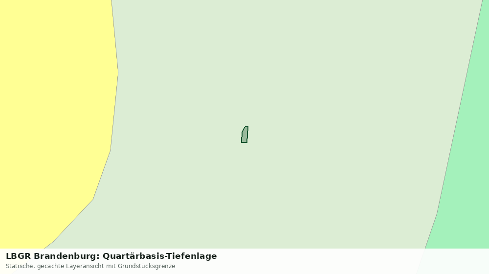 Statische Kartenansicht: LBGR Brandenburg: Quartärbasis-Tiefenlage