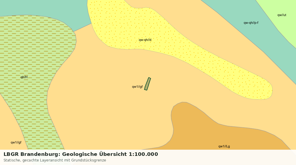Statische Kartenansicht: LBGR Brandenburg: Geologische Übersicht 1:100.000
