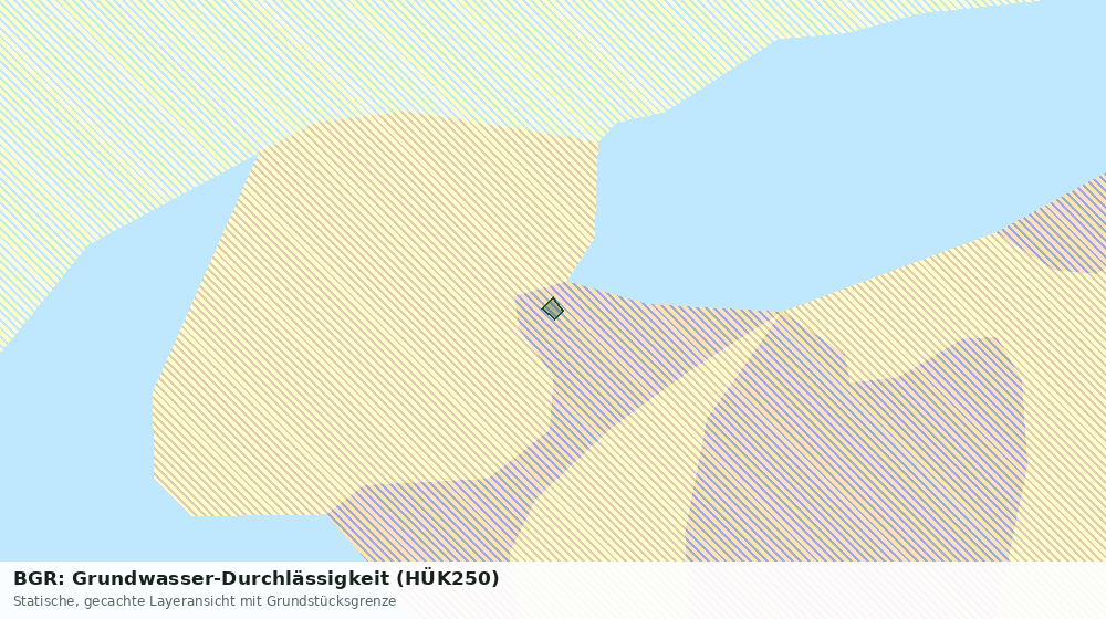 Statische Kartenansicht: BGR: Grundwasser-Durchlässigkeit (HÜK250)