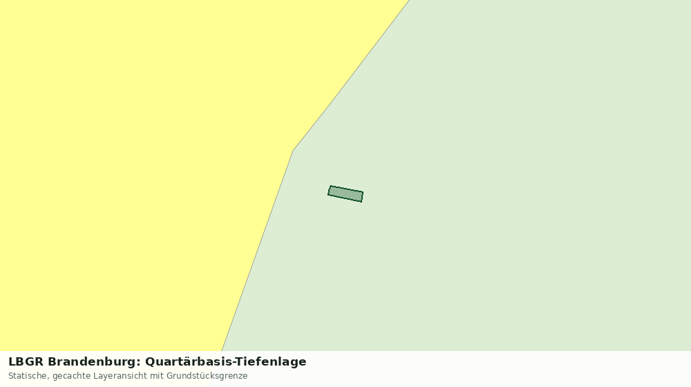 Statische Kartenansicht: LBGR Brandenburg: Quartärbasis-Tiefenlage