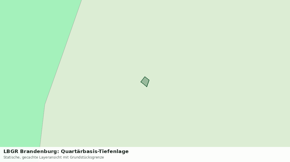 Statische Kartenansicht: LBGR Brandenburg: Quartärbasis-Tiefenlage
