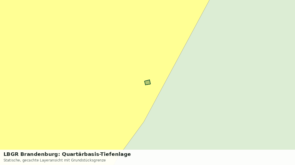 Statische Kartenansicht: LBGR Brandenburg: Quartärbasis-Tiefenlage