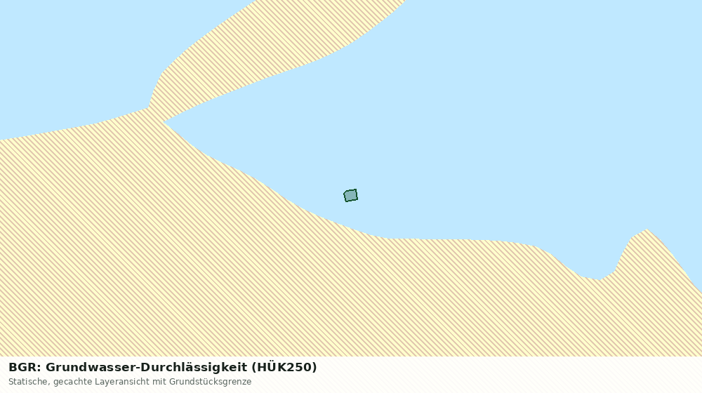 Statische Kartenansicht: BGR: Grundwasser-Durchlässigkeit (HÜK250)