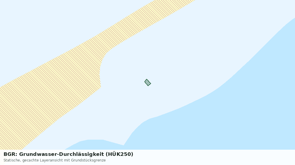Statische Kartenansicht: BGR: Grundwasser-Durchlässigkeit (HÜK250)