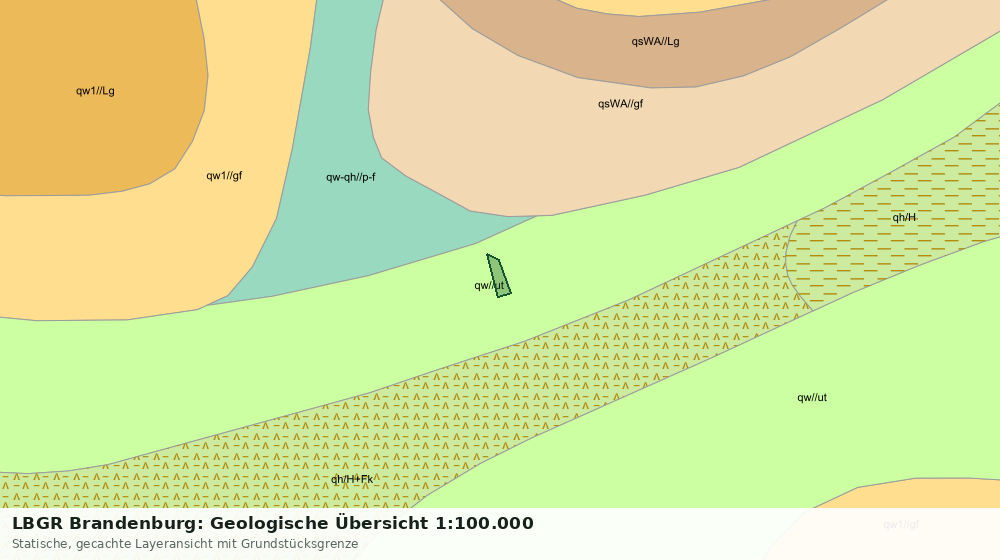 Statische Kartenansicht: LBGR Brandenburg: Geologische Übersicht 1:100.000